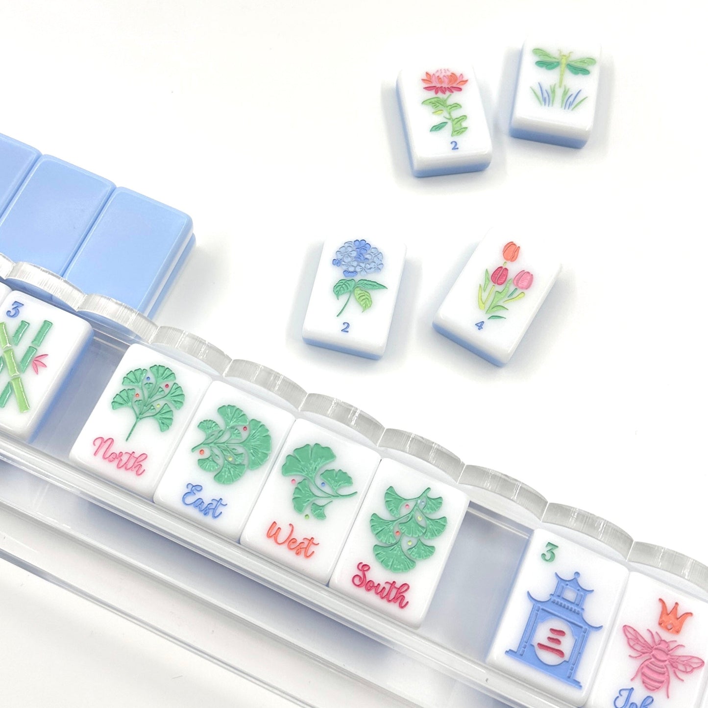 Scallop Acrylic Mahjong Racks