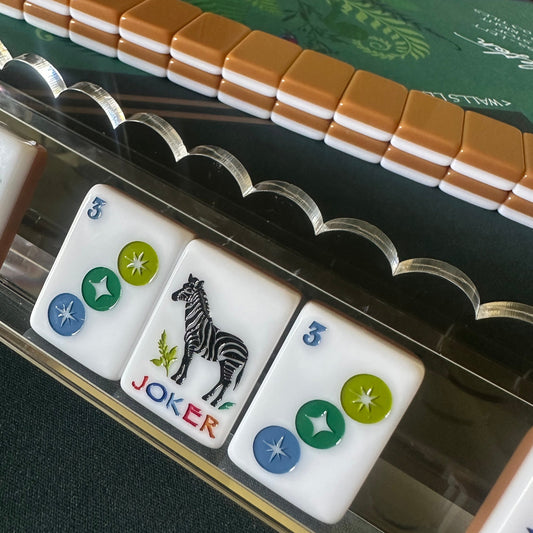 Scallop Acrylic Mahjong Racks - Racks and Pushers