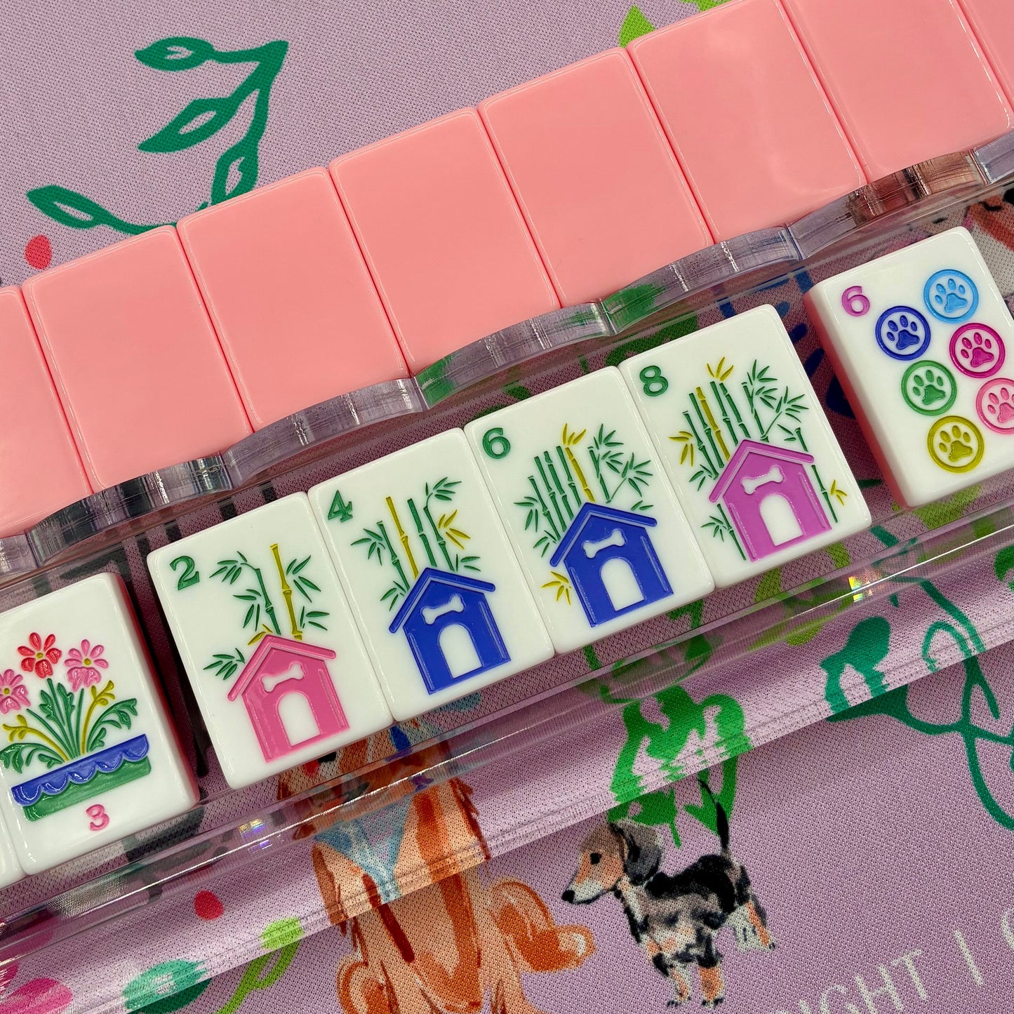 Best In Show Mahjong Tiles ••• Peachy Pink PREORDER