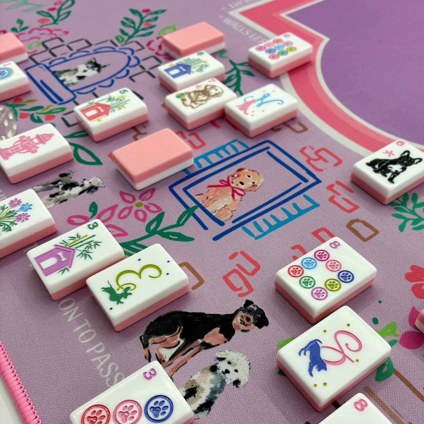 Best In Show Mahjong Tiles ••• Peachy Pink PREORDER
