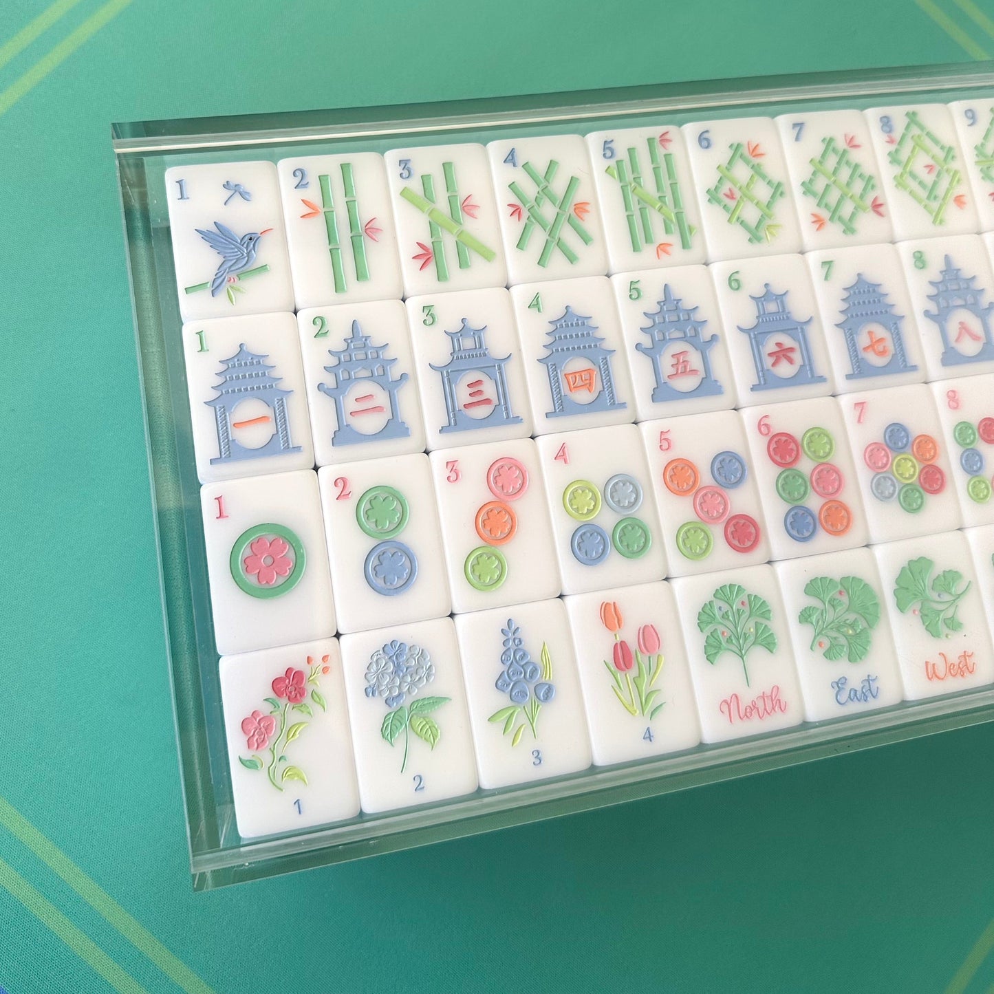Secret Garden Mahjong Tiles