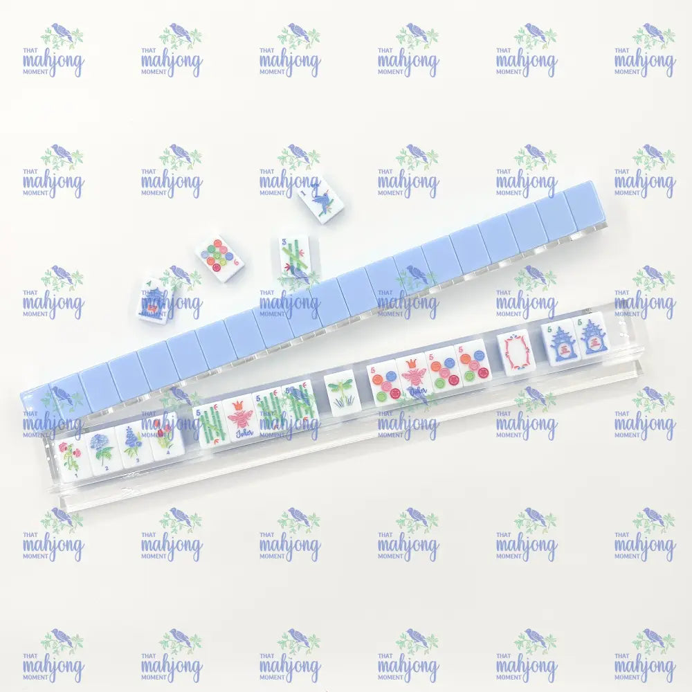 Scallop Acrylic Mahjong Racks - Racks and Pushers