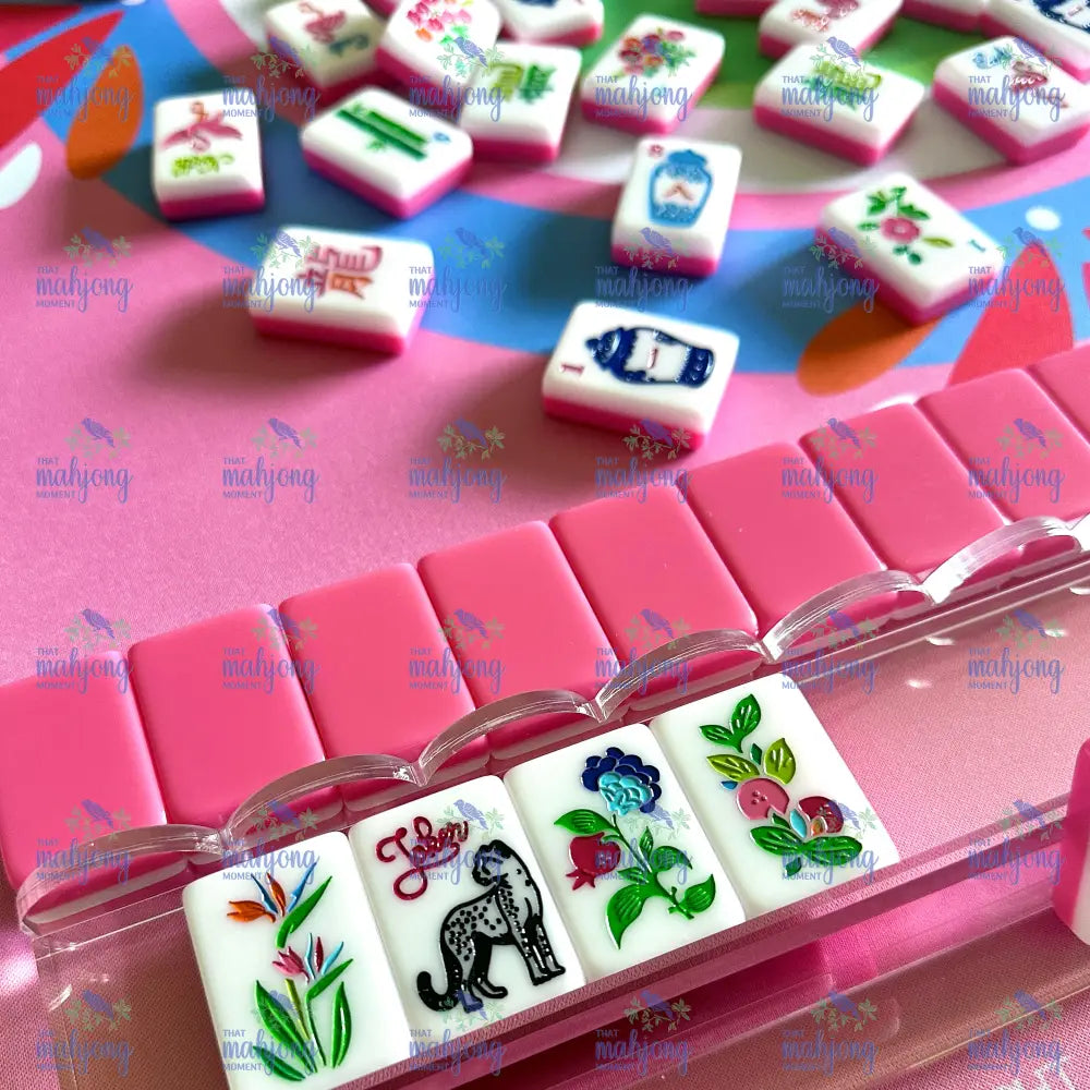 Scallop Acrylic Mahjong Racks - Racks and Pushers