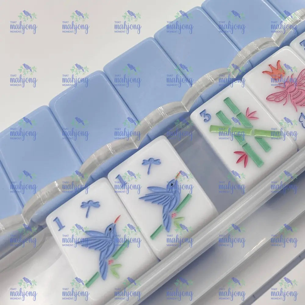 Scallop Acrylic Mahjong Racks - Racks and Pushers